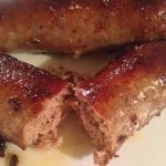 pork and walnut homemade sausages