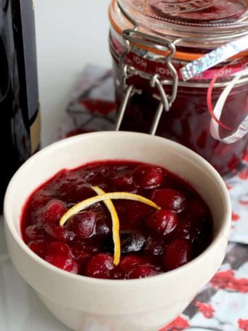 Cranberry Sauce with Port and Orange