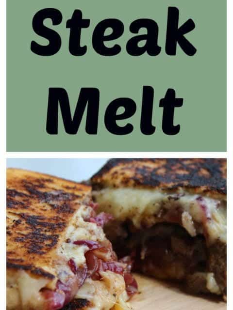 Ultimate Steak Melt, a grilled cheese packed full of flavour