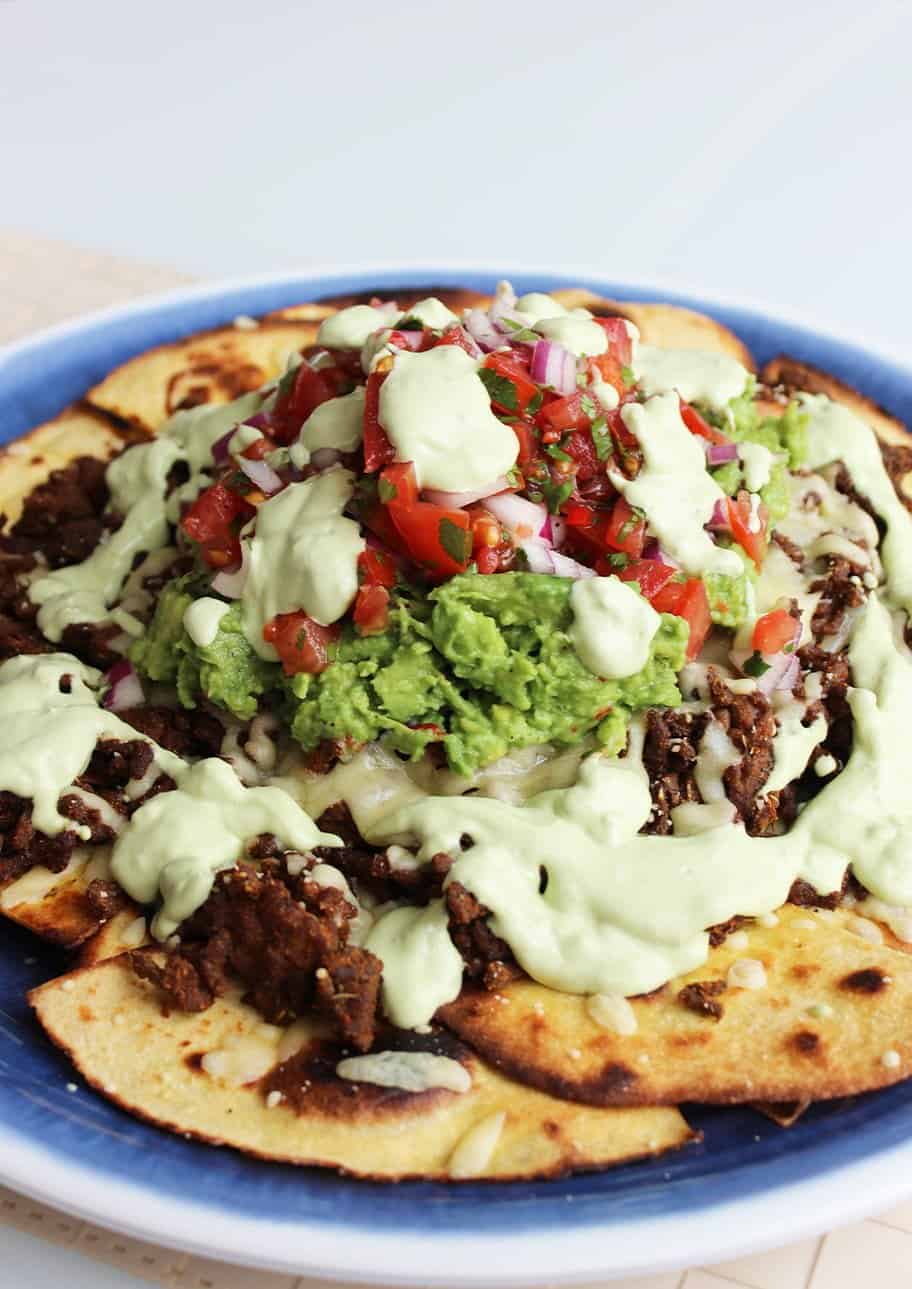 Chilli beef nachos are a perfect sharing plate