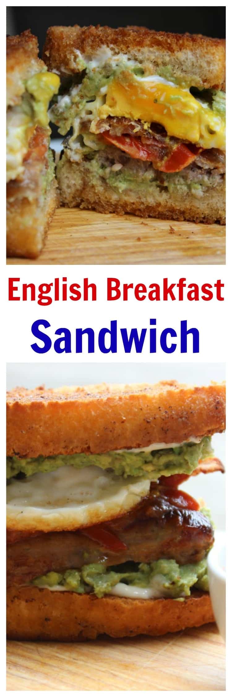 Fried Bread English Breakfast Sandwich. This full English breakfast in a sandwich is an indulgent way to start the day and banish a hangover! Ready in 30 minutes