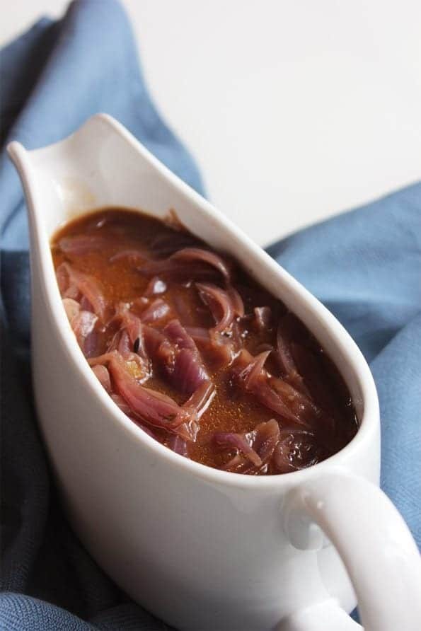 Red Onion Gravy From Scratch Slow The Cook Down
