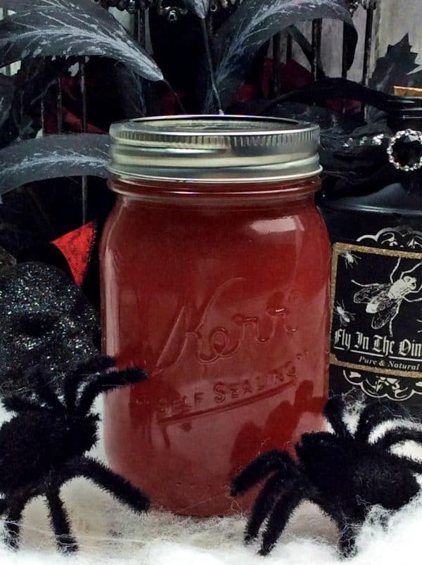 A jar of black widow moonshine