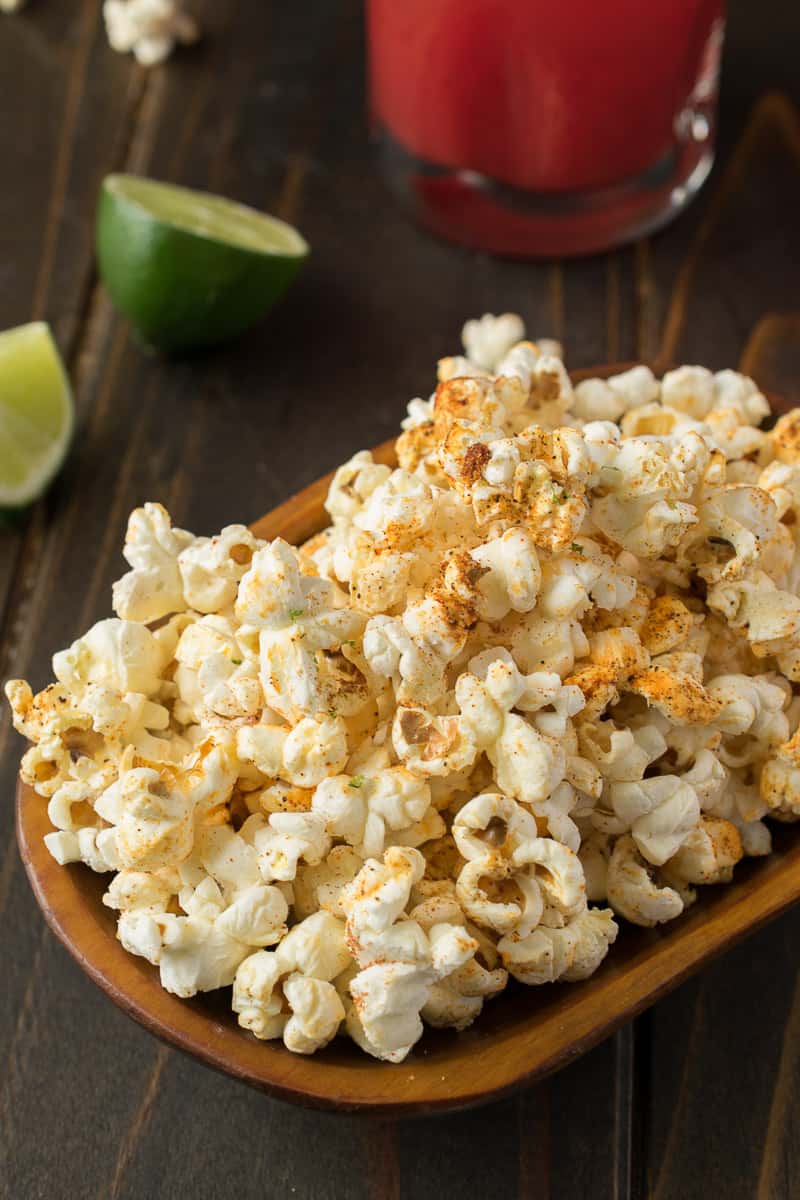 Mexican pop corn on a serving tray