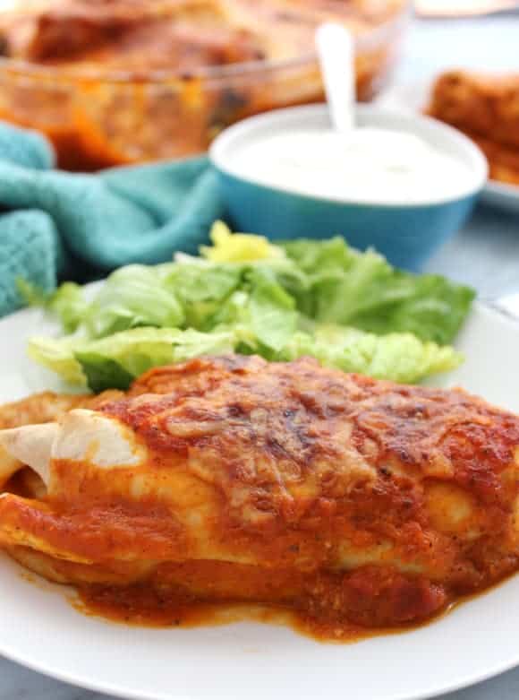 Mexican Chili Beef Enchiladas - Slow The Cook Down