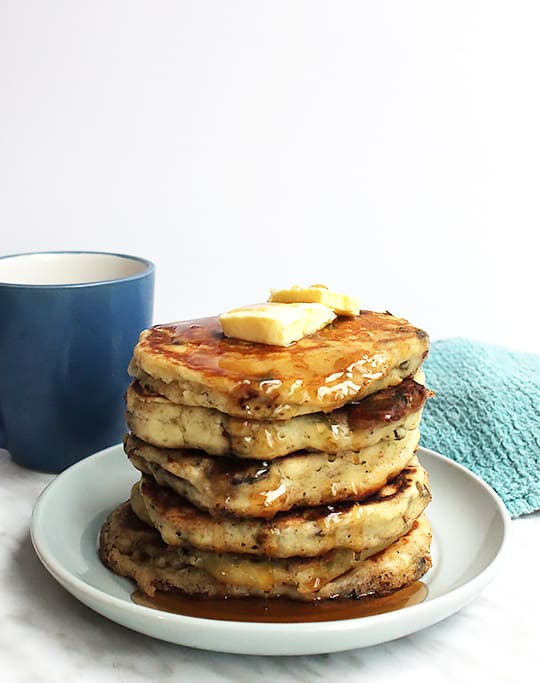 Savory Pancakes with Bacon, Jalapeno and Maple Syrup Slow The Cook Down