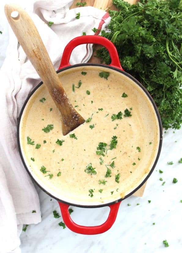 Creamy Roasted Cauliflower Soup with Blue Cheese Slow The Cook Down
