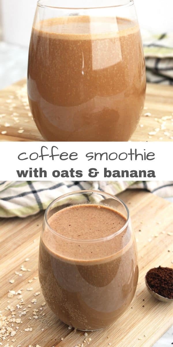 Coffee Smoothie with Banana and Oats - Slow The Cook Down