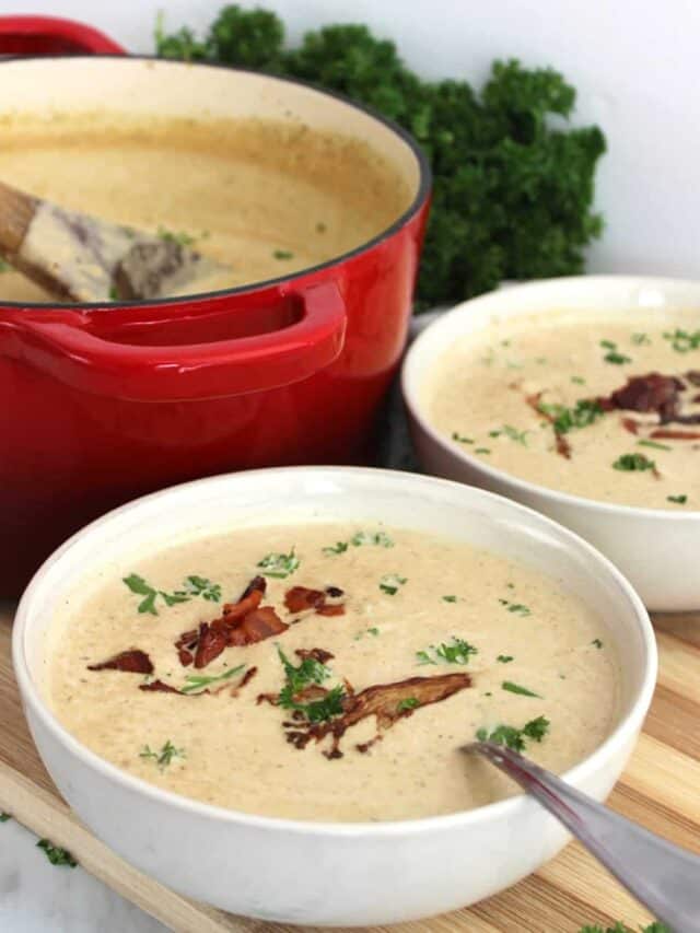 Creamy Roasted Cauliflower Soup Slow The Cook Down
