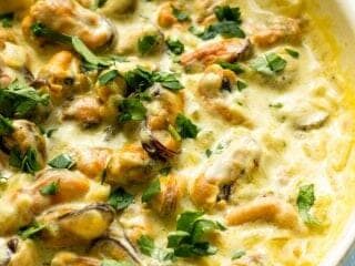 Image for Garlic Mussels In Sour Cream Sauce