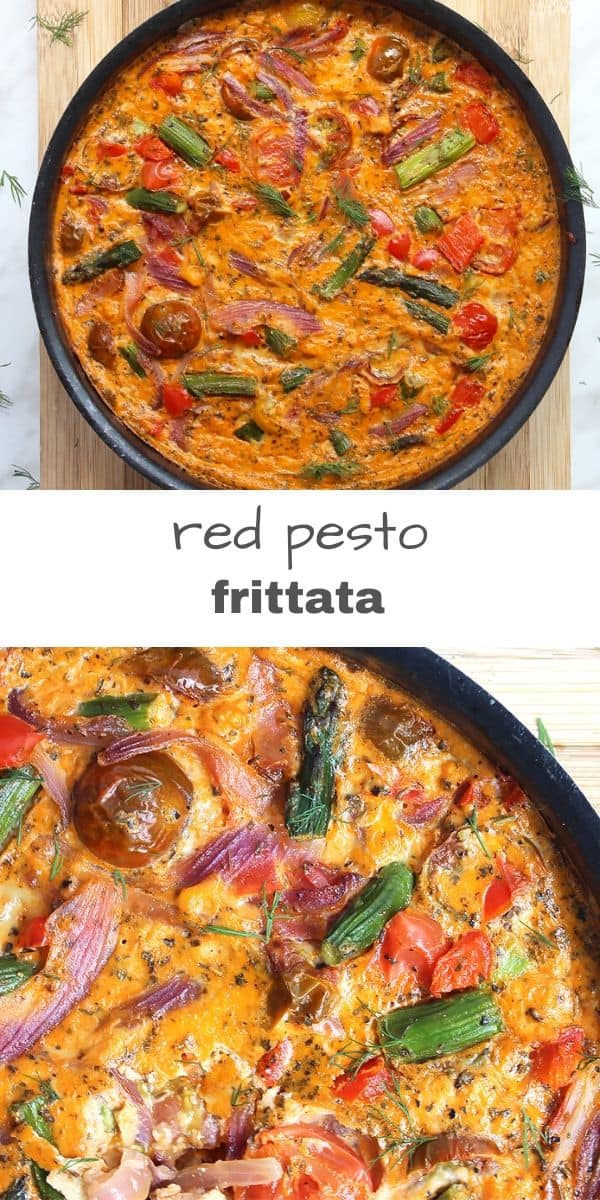 Oven Baked Red Pesto Frittata Slow The Cook Down