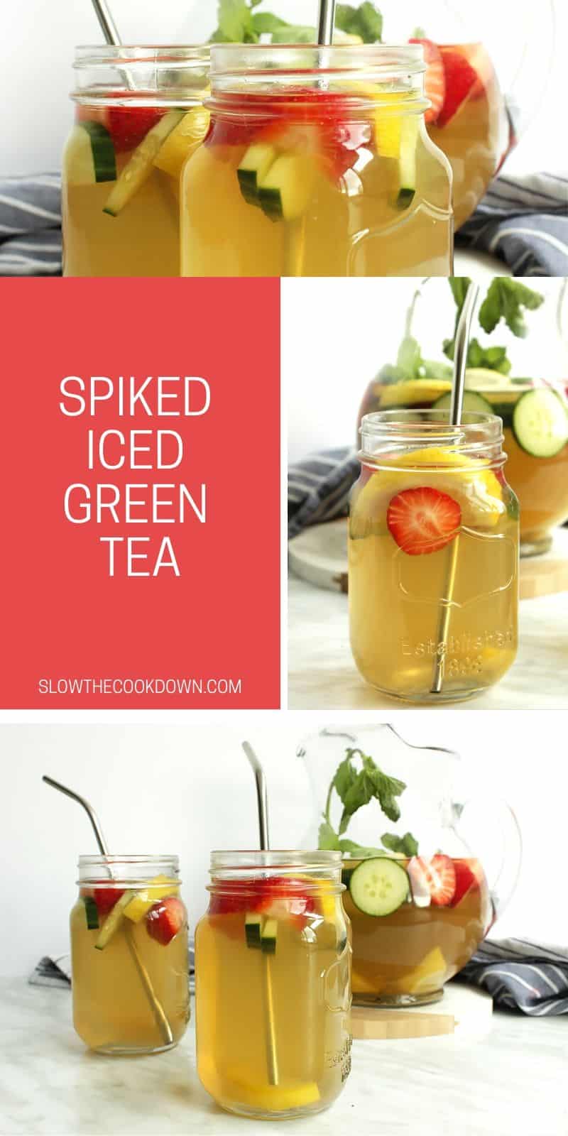 Vodka Spiked Iced Green Tea Slow The Cook Down