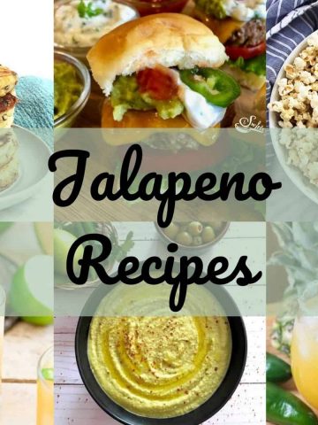 Collage of jalapeno recipes with text overlay