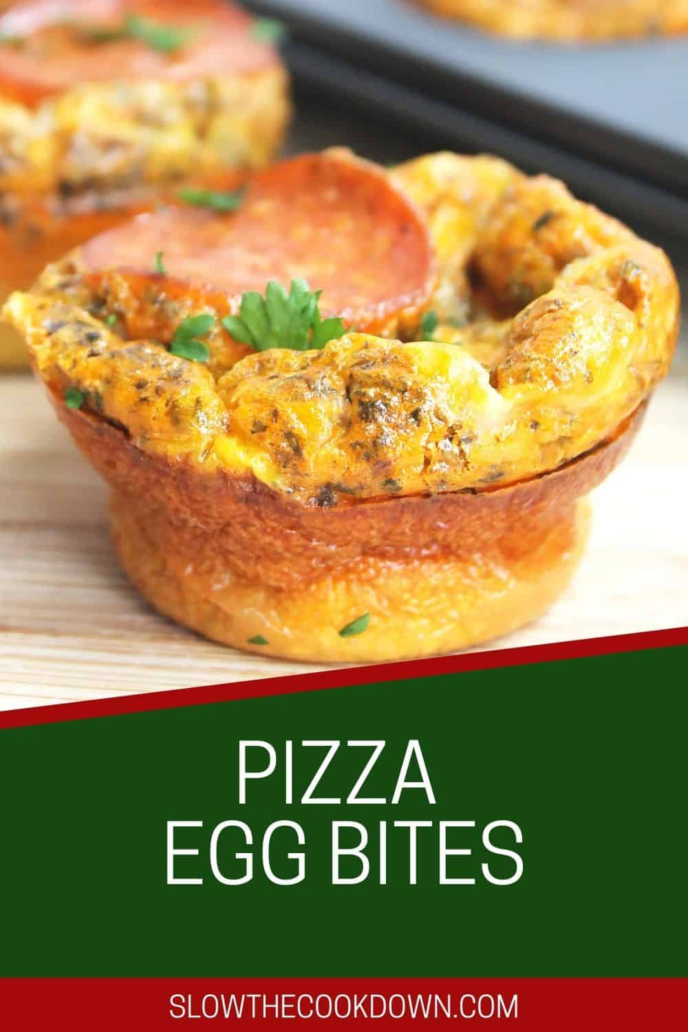 Baked Pizza Egg Bites Slow The Cook Down