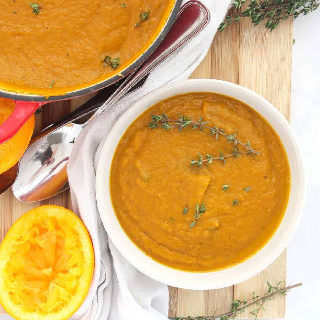 Carrot and Orange Soup with Thyme Slow The Cook Down