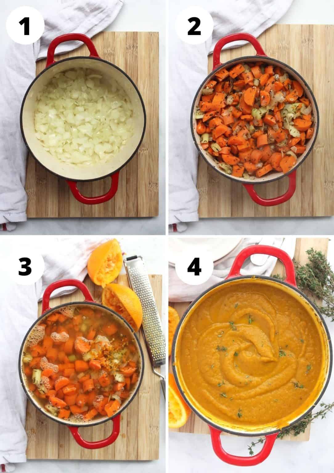 Carrot and Orange Soup with Thyme Slow The Cook Down