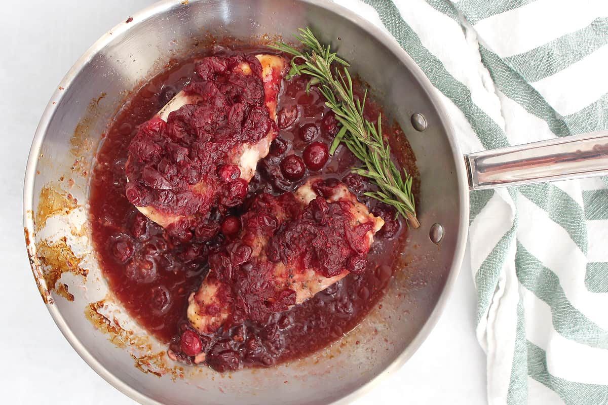 Oven Baked Cranberry Chicken Breasts (Skillet) - Slow The Cook Down