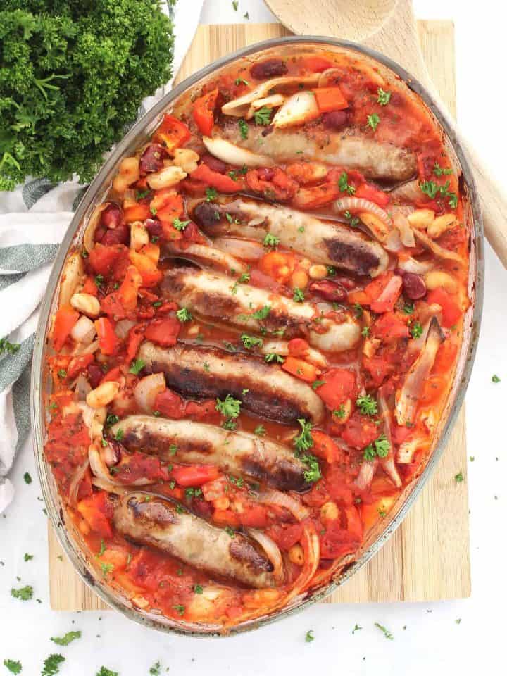 Sausage and Bean Casserole Slow The Cook Down
