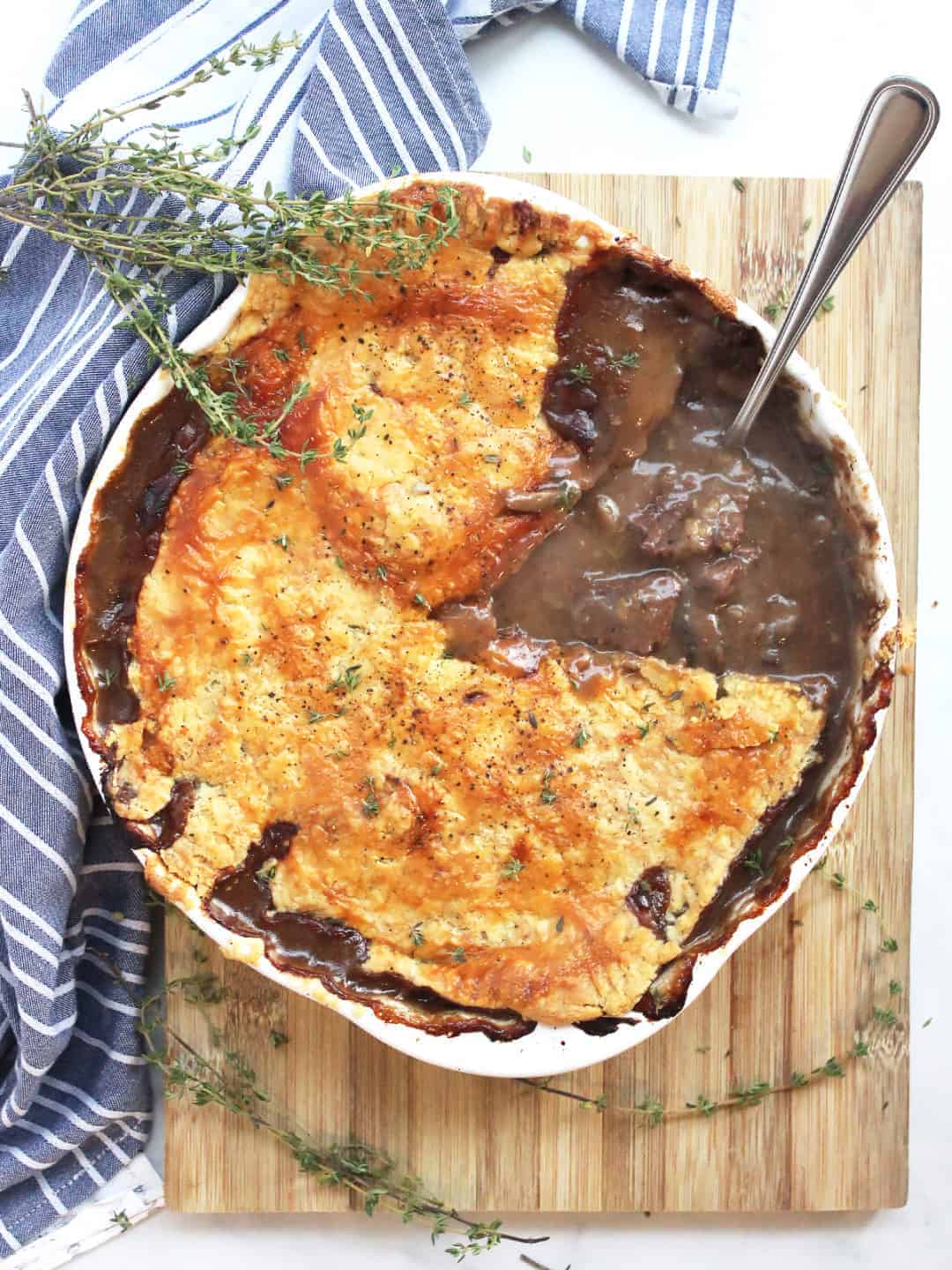 Steak and Stilton Pie Slow The Cook Down