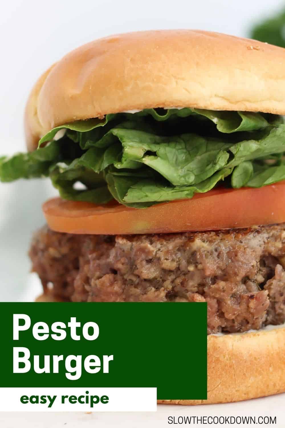 Pesto Burgers Slow The Cook Down