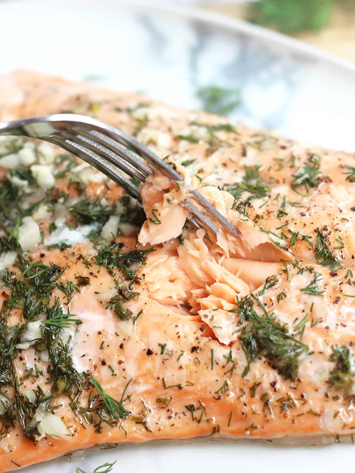 Honey Lemon Baked Salmon with Dill and Garlic - Slow The Cook Down