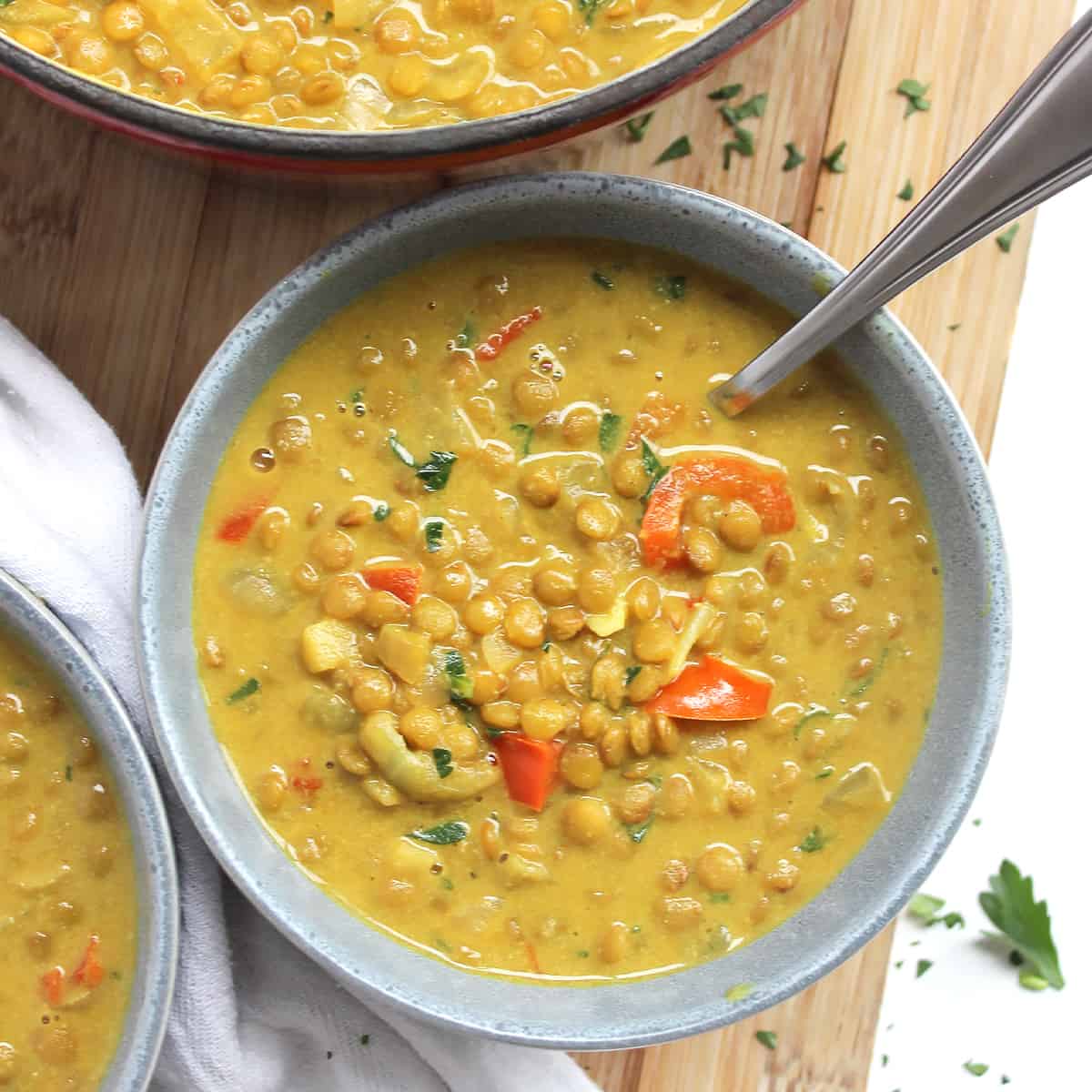 Lentil and Turmeric Soup Slow The Cook Down
