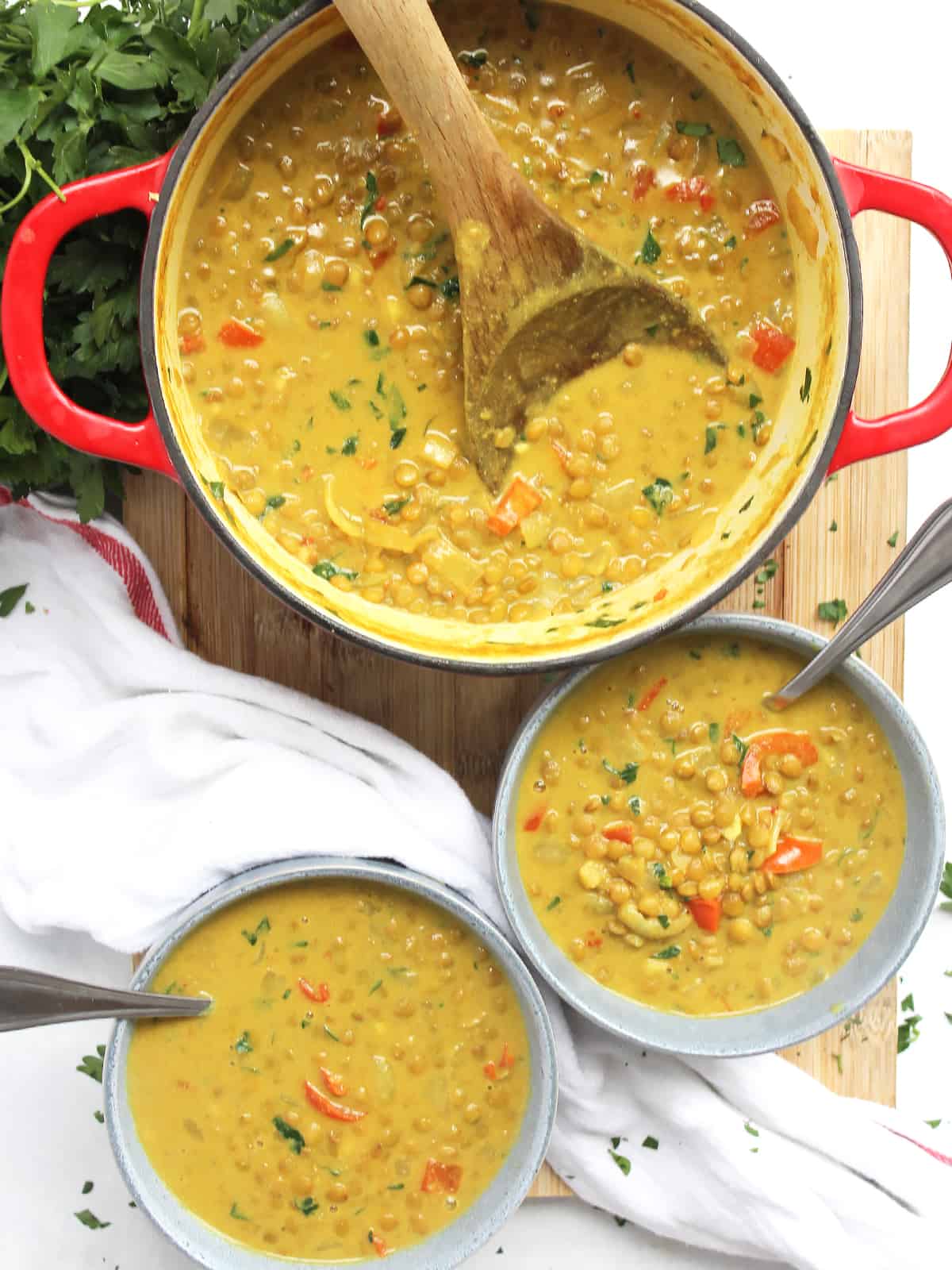 Lentil and Turmeric Soup - Slow The Cook Down