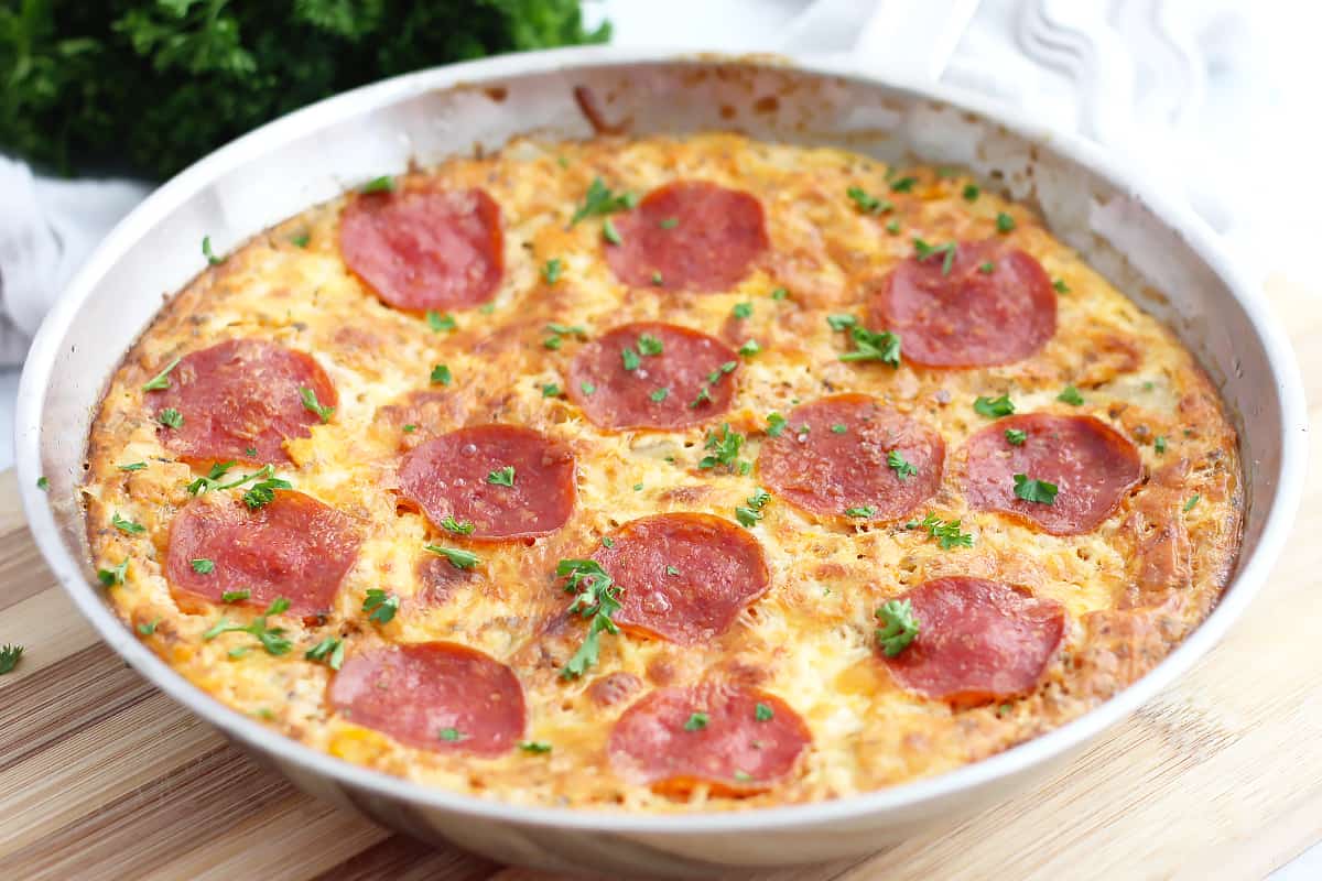 Pepperoni Pizza Frittata