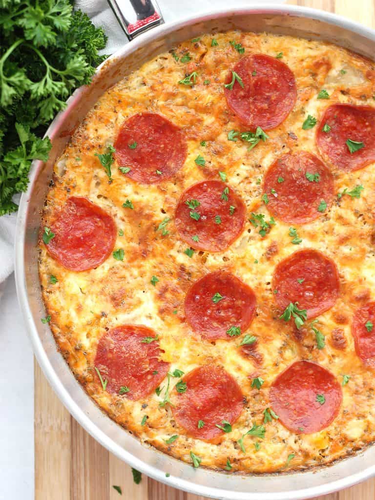 Pepperoni Pizza Frittata Slow The Cook Down