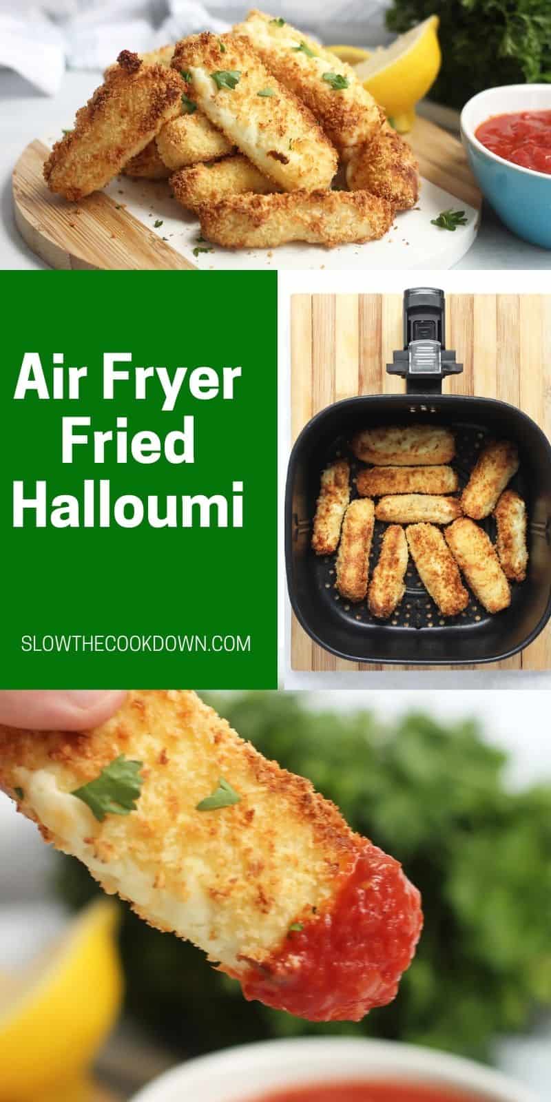 Air Fryer Halloumi Fries - Slow The Cook Down