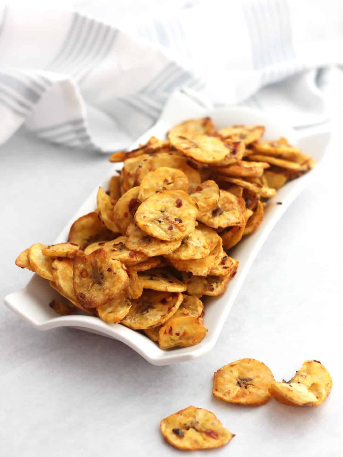 Air Fryer Plantain Chips (Spicy!) Slow The Cook Down