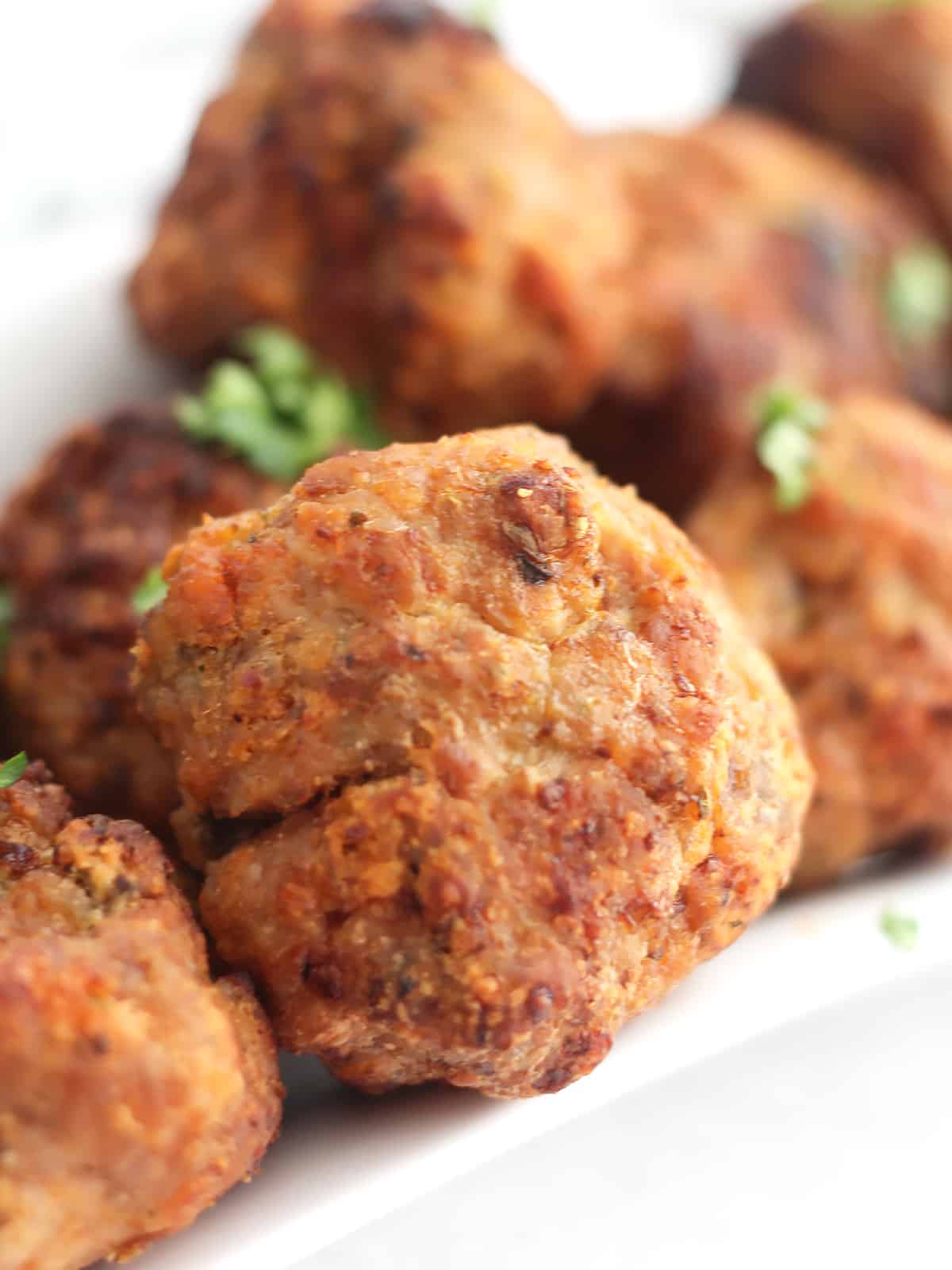 Air Fryer Turkey Meatballs (Italian Style) Slow The Cook Down