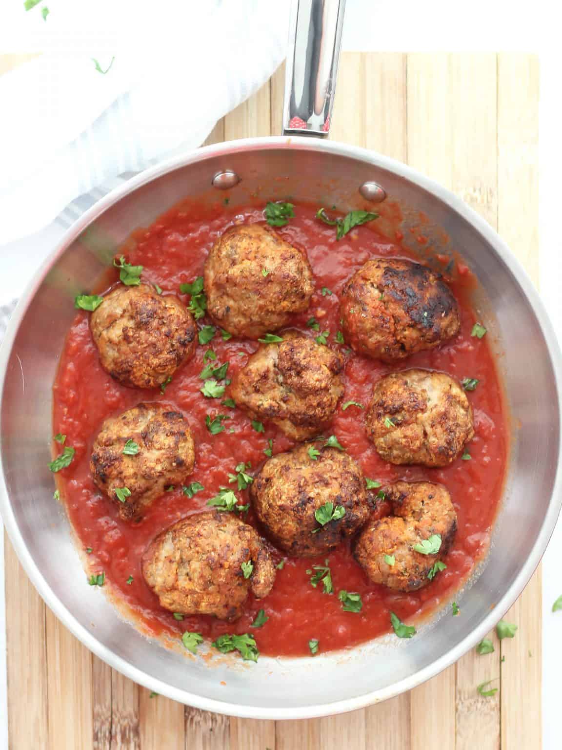 Air Fryer Turkey Meatballs (Italian Style) Slow The Cook Down