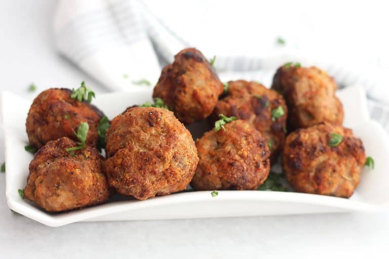 Air Fryer Turkey Meatballs (Italian Style) Slow The Cook Down