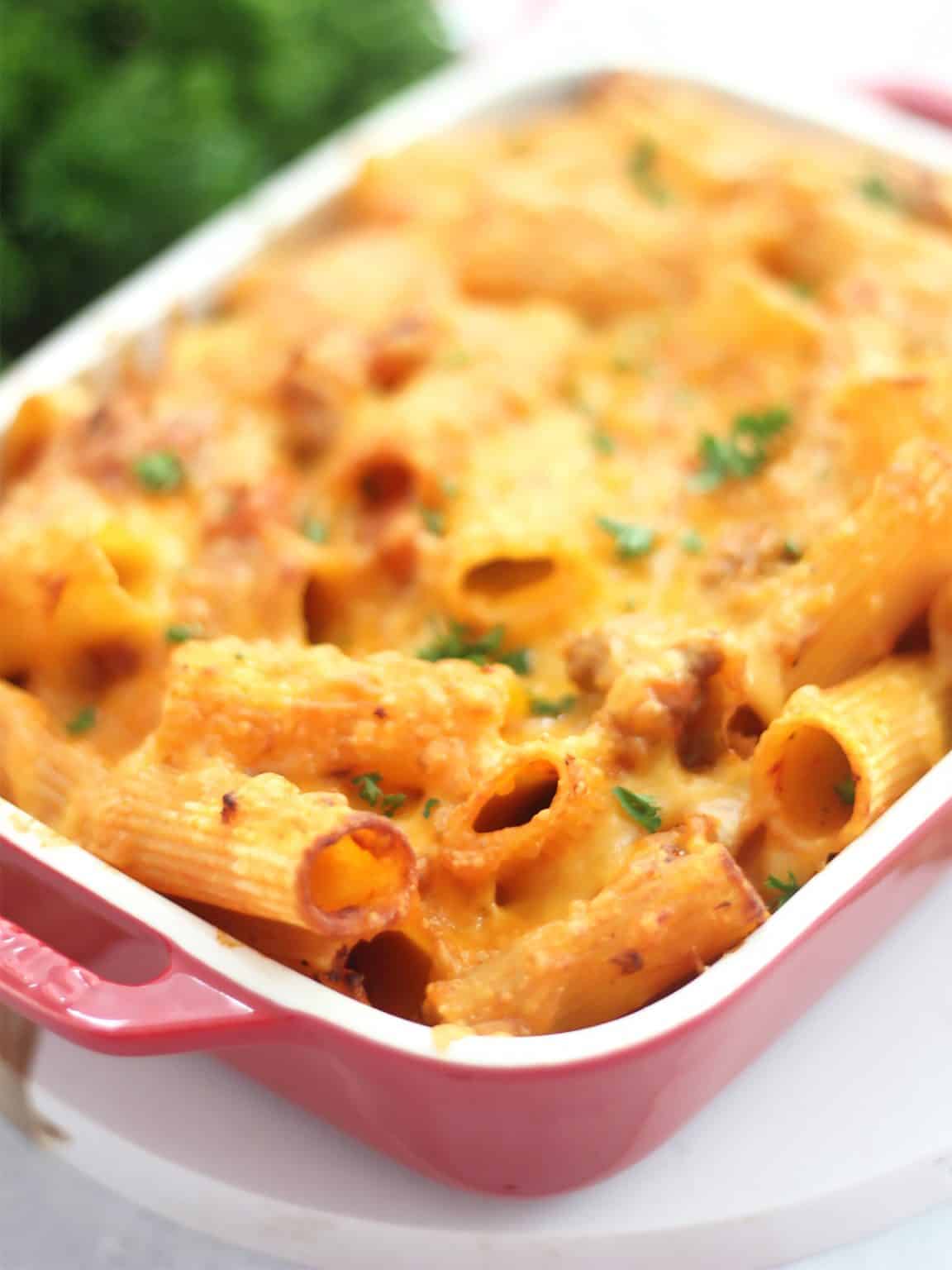 Air Fryer Pasta Bake - Slow The Cook Down