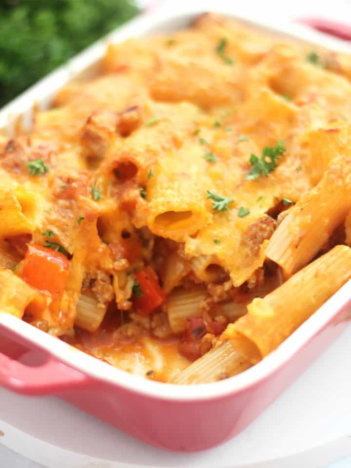 Air Fryer Pasta Bake - Slow The Cook Down