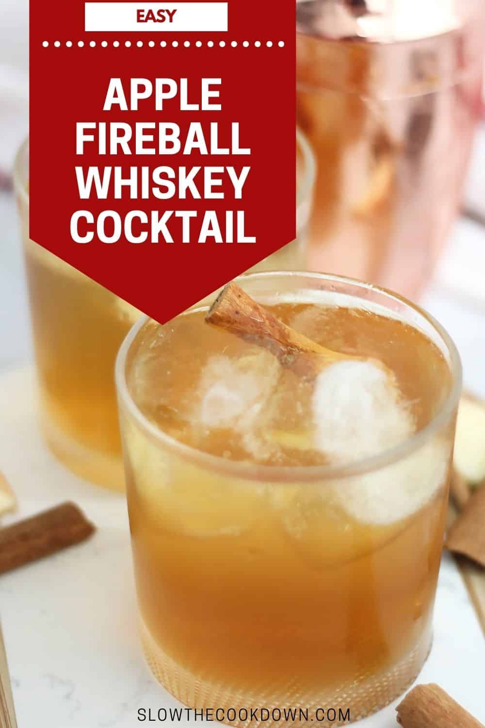 Fireball Whiskey Cocktail (Cinnamon, Maple and Apple Cider) Slow The Cook Down