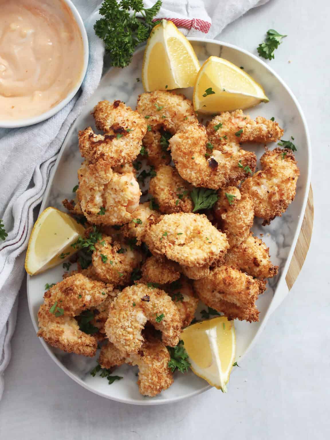 Air Fryer Spicy Breaded Shrimp Slow The Cook Down