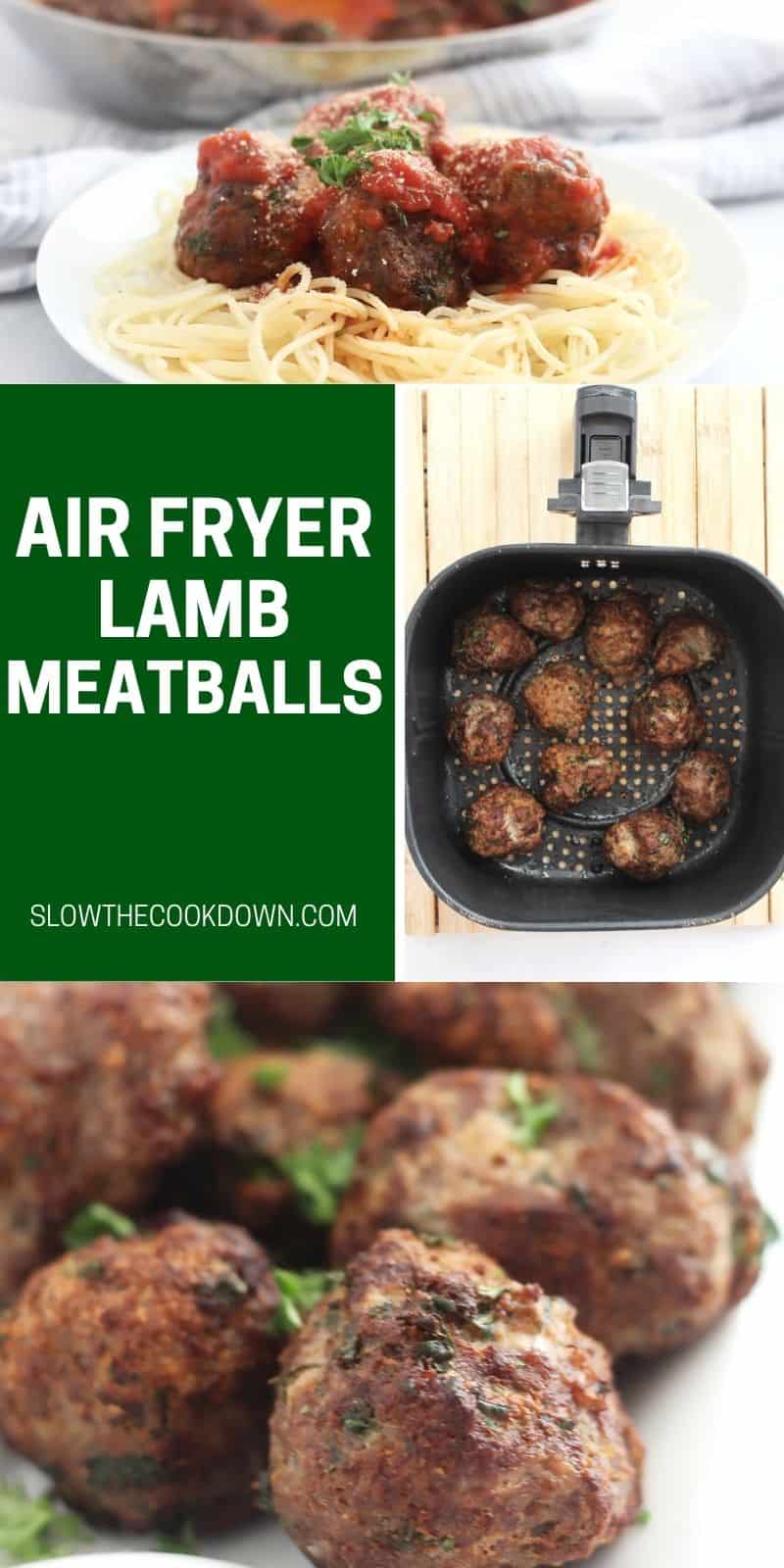 Air Fryer Lamb Meatballs Slow The Cook Down