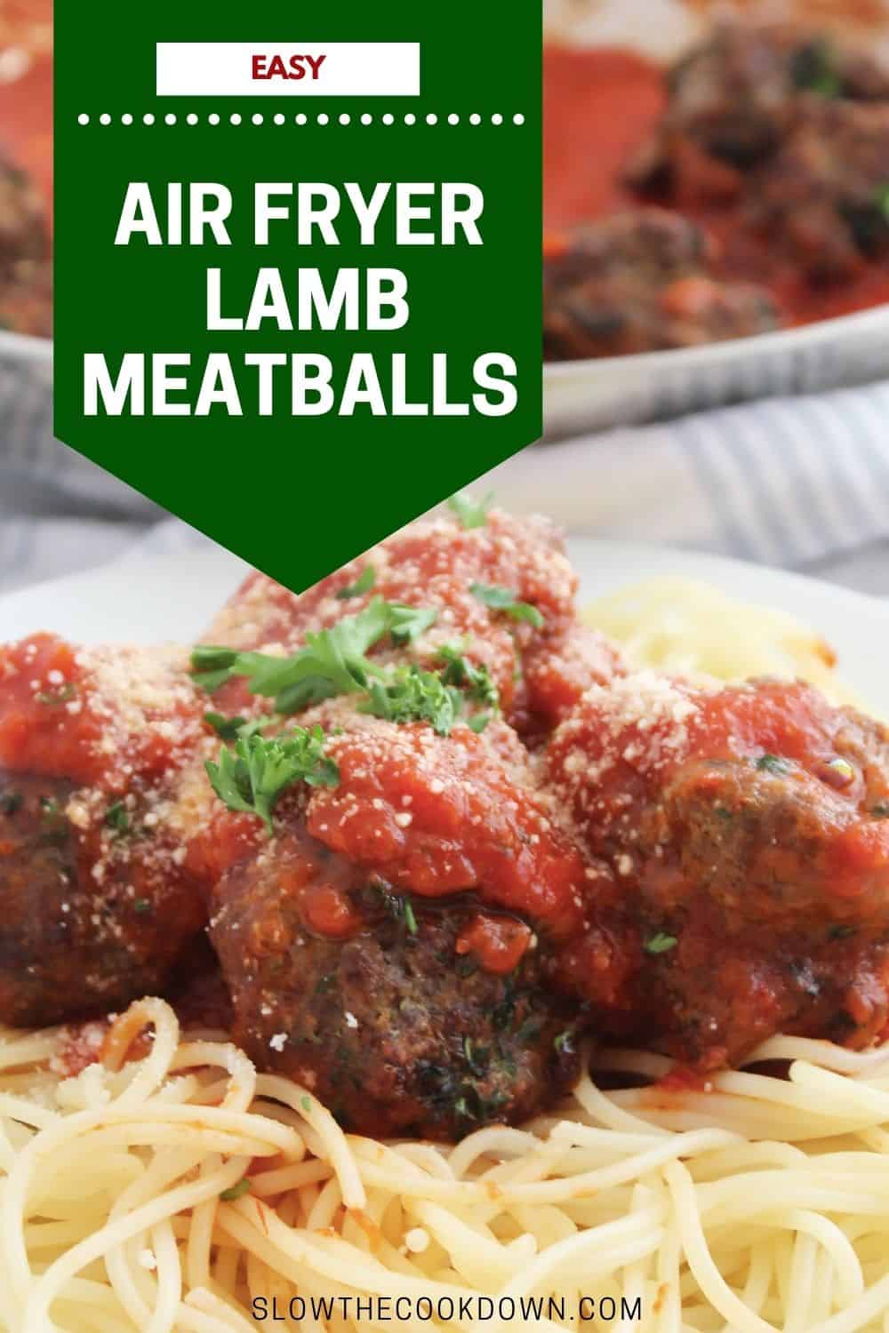 Air Fryer Lamb Meatballs Slow The Cook Down