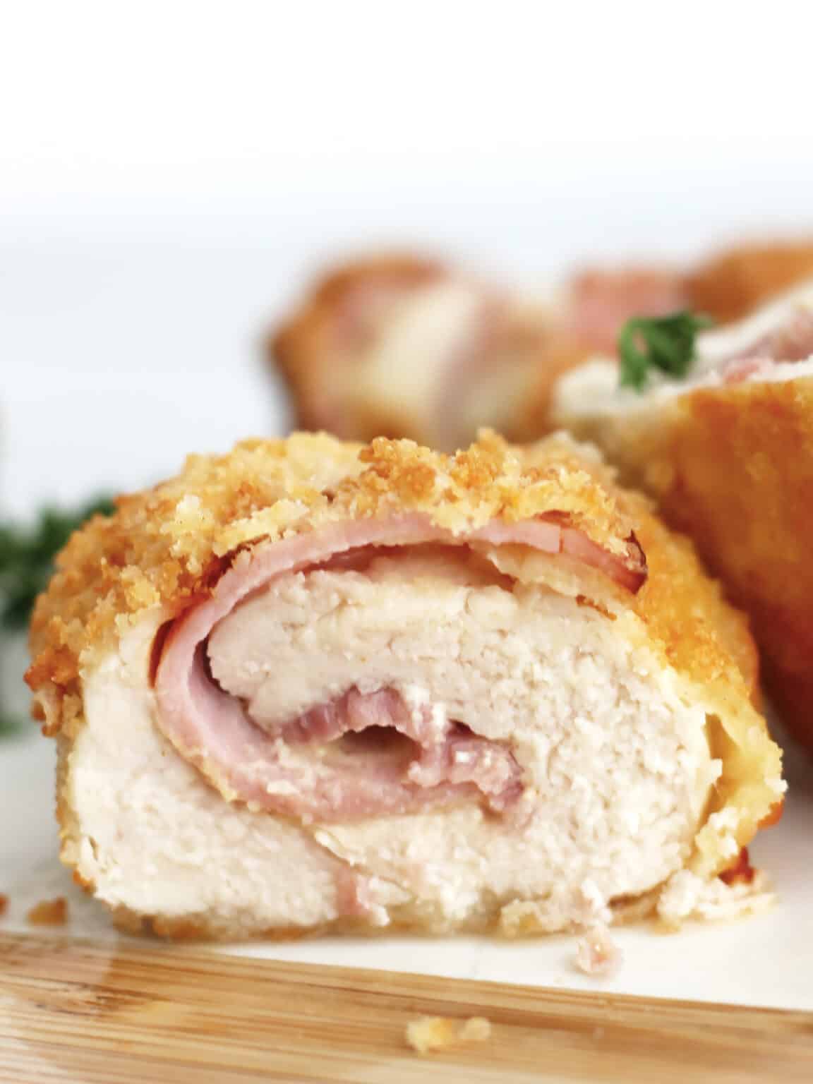 Air Fryer Chicken Cordon Bleu Slow The Cook Down