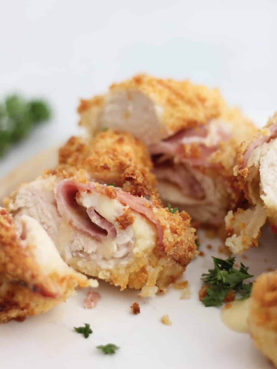 Air Fryer Chicken Cordon Bleu - Slow The Cook Down