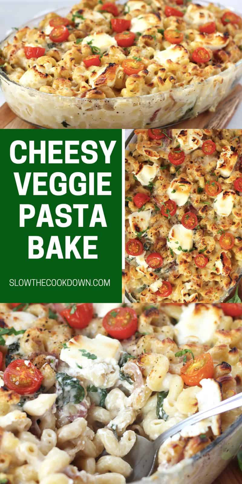 Creamy Vegetarian Pasta Bake with Goat Cheese and Caramelized Onions Slow The Cook Down