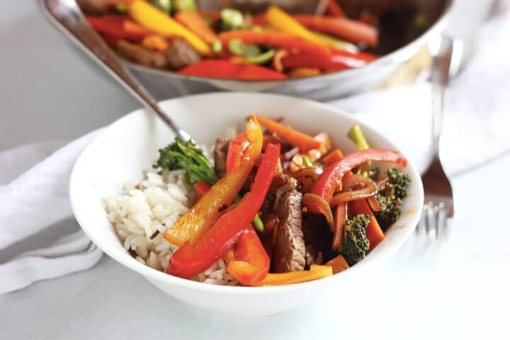 Healthy Marinated Beef and Vegetable Stir Fry - Slow The Cook Down