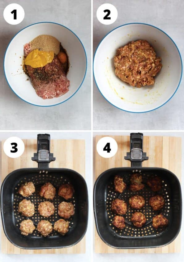 Air Fryer Pork Meatballs Slow The Cook Down