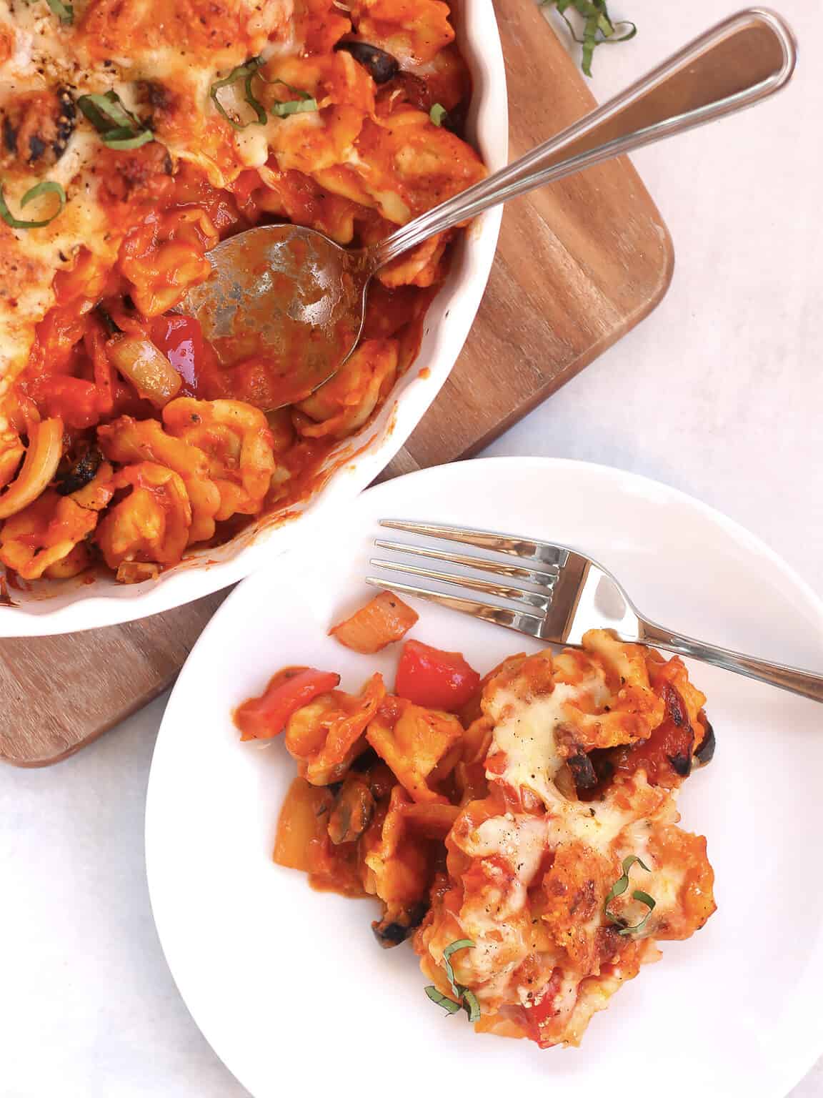 Easy Tortellini Pasta Bake Slow The Cook Down
